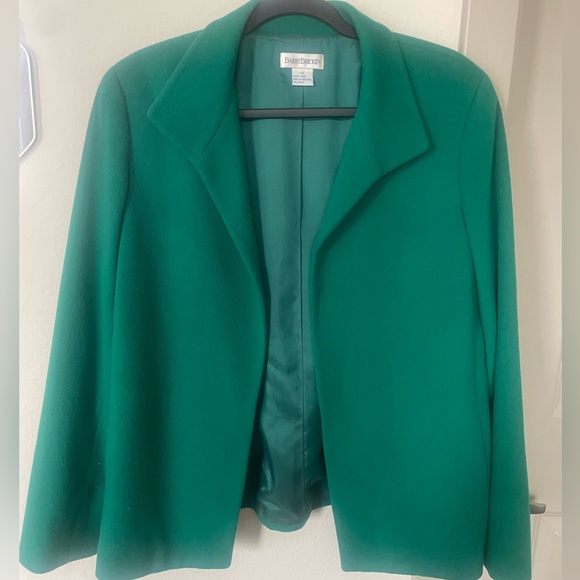 Green Wool Coat - Picture 1 of 3
